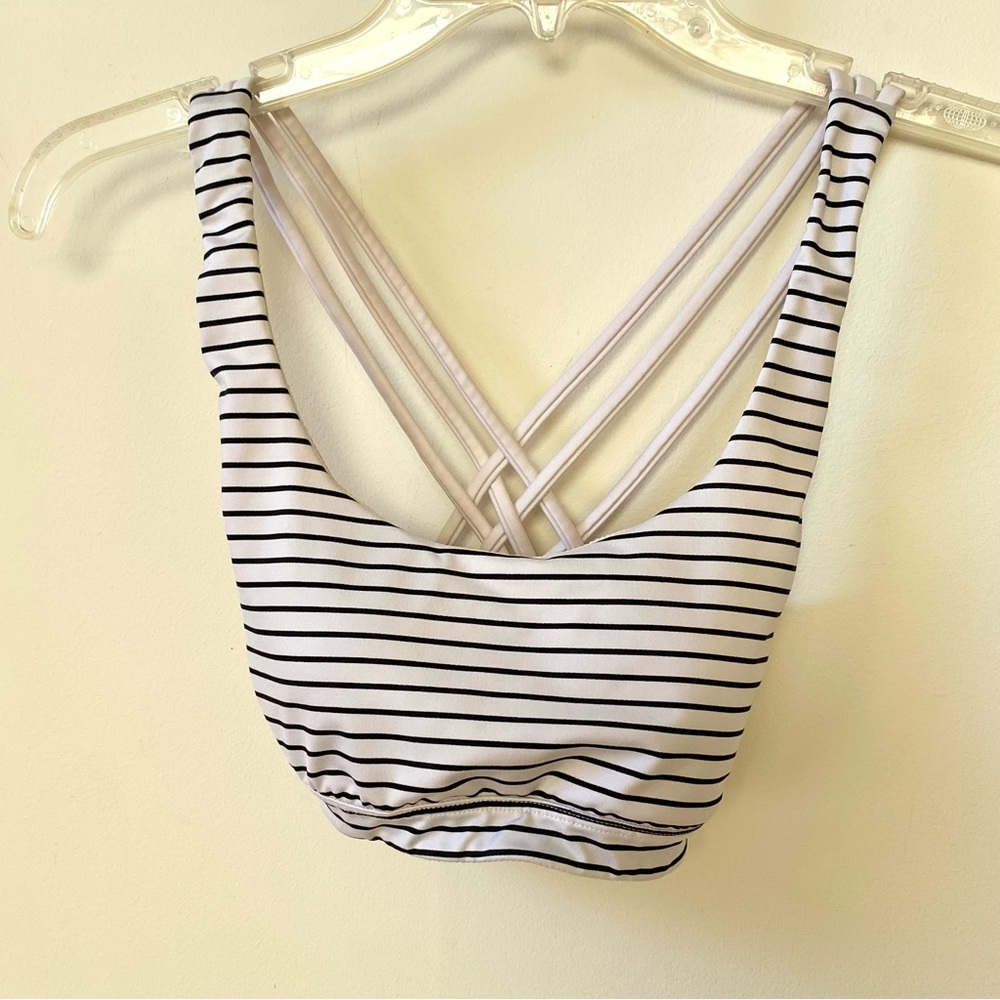 XS Victoria’s Secret striped sports bra